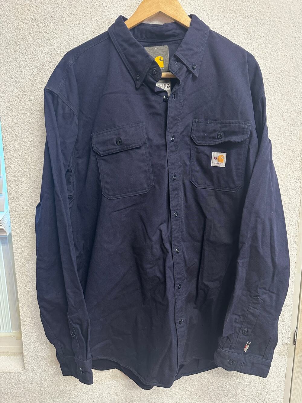 Carhartt FR Flame Resistant Work Shirt 2XL NWT Dark Navy FRS160-DNY CAT 2